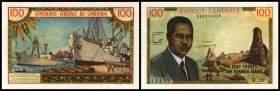 Republik
 100 Francs o.D.(1962) P-10, min. Einriß II