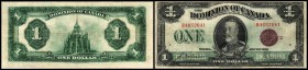 Dominion of Canada
 1 Dollar 1923, Sign. Cavour-Saunders, Grp.2, nicht im Katalog, zu P-33k IV+