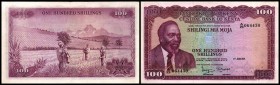 100 Shillings 1.7.1971, Sign.3, P-10b II-