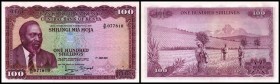 Lot 2 Stück 100 Shillings 1.7.1972, KN laufende Nummer, P-10c I