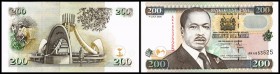 200 Shillings 1.7.2000, gebr. SiStr., Sign.16, P-38e I