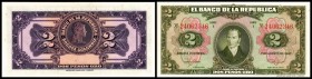 El Banco de la Republica
 2 Pesos 7.8.1947, Serie I, P-390b I