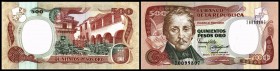 El Banco de la Republica
 500 Pesos 12.10.1987, Dfa. IBB, P-431 I