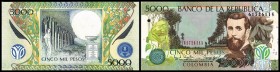 Banco de la Republica (ohne „El“)
 5000 Pesos 23.7.1999, P-447c I