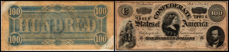 Konföderierte Staaten von Amerika / Confederate States
 100 $ 1864, Serie I) P-...