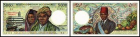 5000 Francs (1976, Sign.4, E1) P-9a I