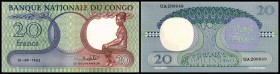 20 Francs 15.9.1962, letztes Datum (Sign.1) P-4a I
