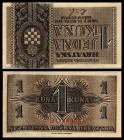 Government Notes
 1 Kuna 25.9.1942, (B-H265b/Ser. 2 Bst.) P-7b Nummern in Klammer nach Spezialkatalog Borna Barac 2002 I-