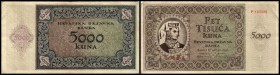 State Bank
 5000 Kuna 15.7.1943, (B-H267b/Ser. 2 Bst.) P-14 III-