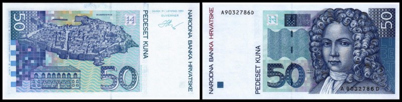 Narodna Bank / Nationalbank
 50 Kuna 31.10.1993, (B-H326) P-31a I