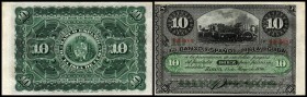 10 Pesos 15.5.1896(Datum gedruckt) P-49c I/I-