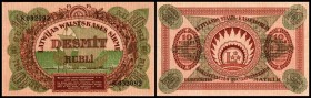 10 Rubel 1919, Sign. 6 u.4, Serie K, P-4f I