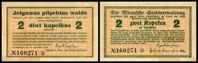 Notgeld (LE = Katalog Grabowski/Huschka/Schamberg 2006)
 2 Kop. 20.10.1915, kap...