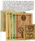Notgeld (LE = Katalog Grabowski/Huschka/Schamberg 2006)
 Lot 8 Stück, 20,40(o.D.) 100,250,500,1000 Rubel(1918) 250,1000(1919) Rubel (Stempelfälschung...