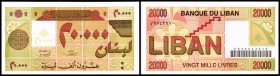 Republik / Banque du Liban
 20.000 Livres 1995, P-72 I