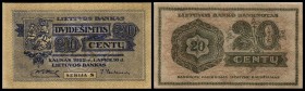 Teil Rußlands, ab 1918 selbständige Republik
 20 Centu 16.11.1922, Serie S, P-11a I
