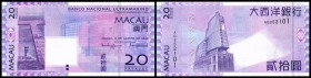 Banco Nacional Ultramarino
 20 Patacas 8.8.2005, neue Note, P-81 I