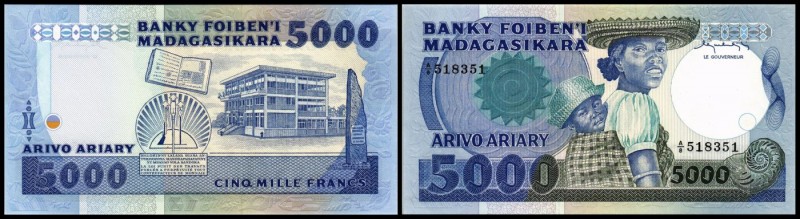 Banky Foiben`l Madagasikara (Francs/Ariary)
 5000 Francs/1000 Ariary o.D.(1983/...