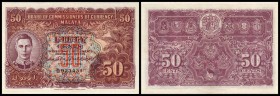 Britische Administration
 50 Cent, 1.7.1941, Serie A/36, KN 923431, P-10b I