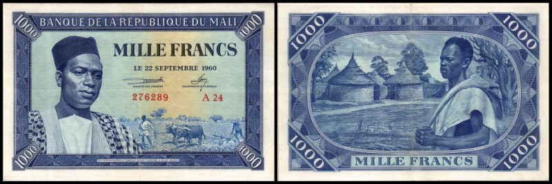 1000 Francs 22.8.1960, Serie A/24, P-4 II/III