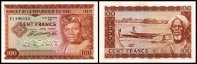 100 Francs 22.9.1960(1967) Serie E1, 2 kleine Nst, P-7 I-