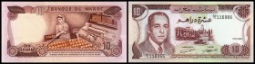 Banque du Maroc
 10 Dirhams 1970-1390, Sign.8, P-57a I