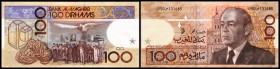 Banque du Maroc
 100 Dirhams 1987-1407, Sign.13, P-65d I