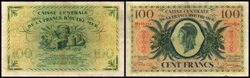Banque de la Martinique
 100 Francs L.1944(1946) P-25, kl. Randausrisse III/IV