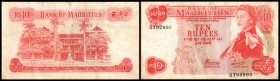 Bank of Mauritius
 10 Rupien o.D.(1973/82, Sign.4) P-31c V+