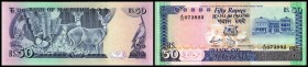 Bank of Mauritius
 50 Rupien o.D.(1986, Sign.5) Dfa. BWC, P-37a I