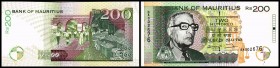 Bank of Mauritius
 200 Rupien 1998, Sign.6, P-45 I