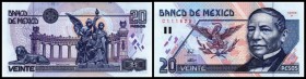 Banco de Mexico
 20 Pesos 6.5.1994, Serie P, P-106a I