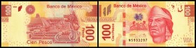 Banco de Mexico
 100 Pesos 19.12.2012, Ser.X, zu P-124 ? I