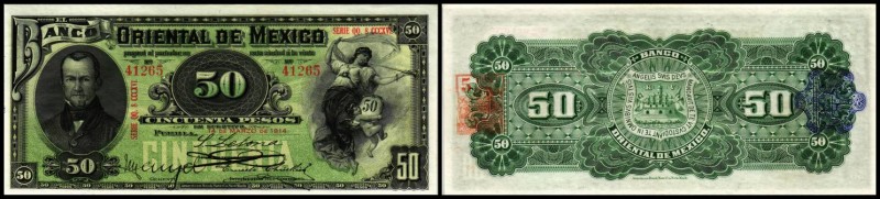 Specialized Issues
 50 Pesos 14.3.1914, Serie QQ.8 CCCXVI, P-S384c Banco Orient...
