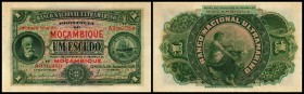Banco Nacional Ultramarino . Mocambique
 1 Escudo 1.1.1921, P-66a I-