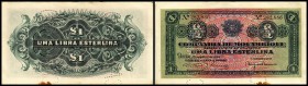 Compania di Mozambique/Beira
 1 Pfund 15.3.1934, perf. CANCELADO , P-R31, kl. Fleck, kl. Eckfehler I-