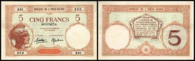 Banque de I’Indochina
 5 Francs (ca.1926) Serie E.81, P-36b II