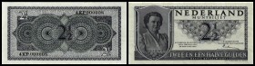 2 1/2 Gulden 8.8.1949, KN 4KP 000008 (!) P-73 I