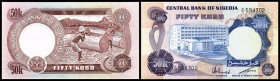 Central Bank / neue Währung
 50 Kobo o.D.(1973/78, Sign.6 Dom. Op. ) P-14f I