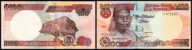 Central Bank / neue Währung
 100 Naira 1999, berichtigt ohne Abuja, P-28b I