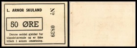 Notgeld nach Katalog Pick/Siemsen
 50 Öre (1941/42) P/Si-1185 Langesund – L. A. Skuland I