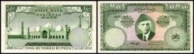 State Bank
 100 Rupien o.D.(1957 / Sign. G3) P-18a II+