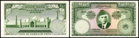State Bank
 100 Rupien o.D.(1957 / Sign. G5 - M.Raschid) P-18a I