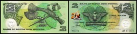 2 Kina o.D.(1995/Sign.5) 20. Jubil.d.Bank, P-15, Plastik I