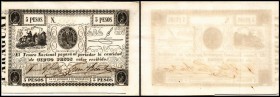 Republik – Tesoro Nacional
 5 Pesos (1862) Wz Ornamente, P-17 I