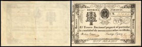 Republik – Tesoro Nacional
 2 Reales o.D.(1865) P-19 gr. Wz. Stern mittig II