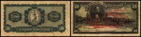 Republik - Government
 5 Guaranies auf 500 Pesos auf P-169/1923 (1943) P-174 III/IV