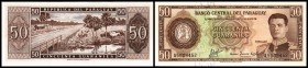 Republik - Government
 50 Guaranies L.1952, Sign. wie Abb., KN schwarz, 7stellig, P-197a I