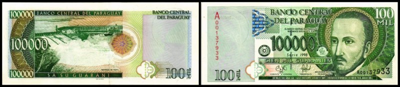 Republik - Government
 100.000 Guaranies, 1998, P-219 I-