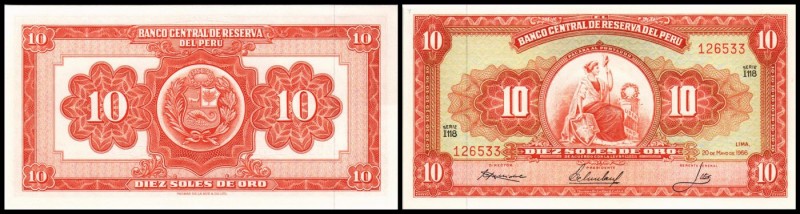 Banco Central de Reserva
 10 Soles 20.5.1966, neue Signaturen, P-84a I